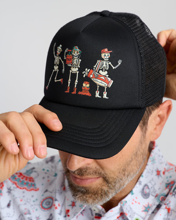 Skellyshack Foam Trucker Hat | Black