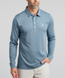 Murray Classic Men's Long Sleeve Polo | Water | Front | William Murray Golf