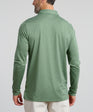 Murray Classic Men's Long Sleeve Polo | Olive | Back | William Murray Golf