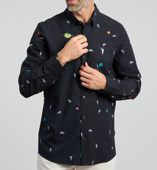 The Right Stuff Men's Long Sleeve Button Down