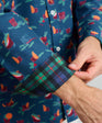 Old Fashioned Holiday Men's Button Down | Navy | Cuff | William Murray Golf