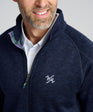 Flop Shot Men's Full Zip Jacket | Navy | Front | Detail | William Murray Golf