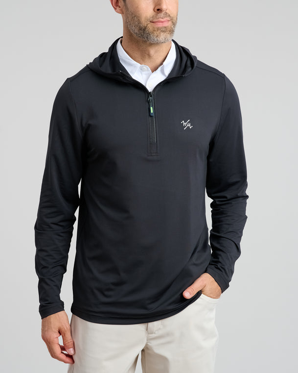 Men's Chip Shot Pullover Hoodie | Black | Front | William Murray Golf