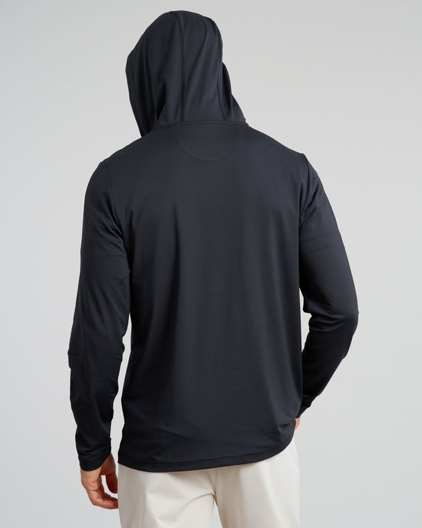 Men's Chip Shot Pullover Hoodie | Black | Back Hood | William Murray Golf