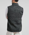 Flop Shot Men's Full Zip Vest | Charcoal | Back | Studio | William Murray Golf