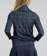 Dark Tartan Women's Chip Shot Pocket Pullover