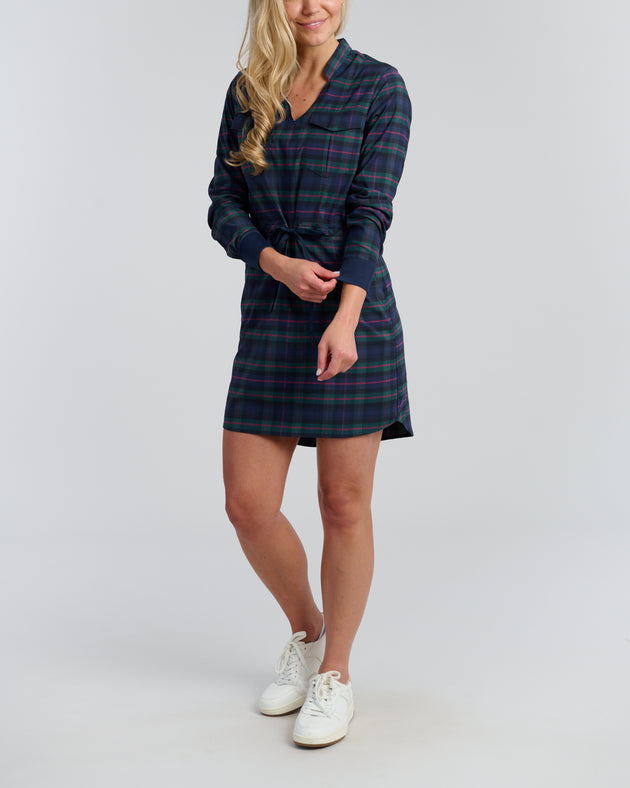 Dark Tartan Women's Driver Dress