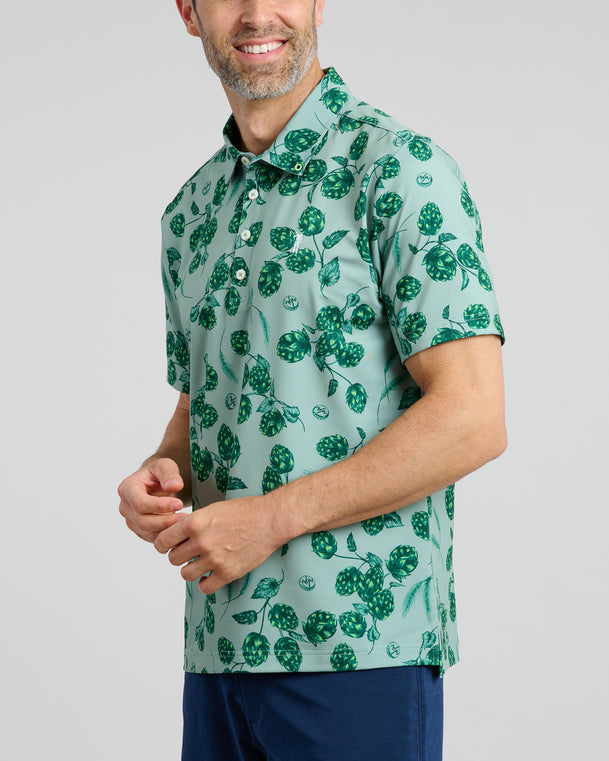 What's Hoppenin' Men's Polo | Olive