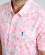 In Bloom Men's Polo | Pink | Front | Detail | William Murray Golf