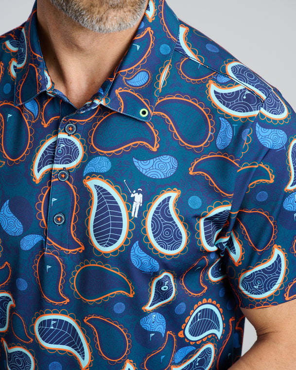 Paisley Putter Men's Polo | Navy | Logo | William Murray Golf