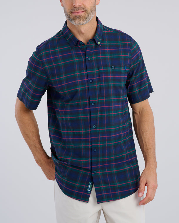 Dark Tartan Men's Button Down