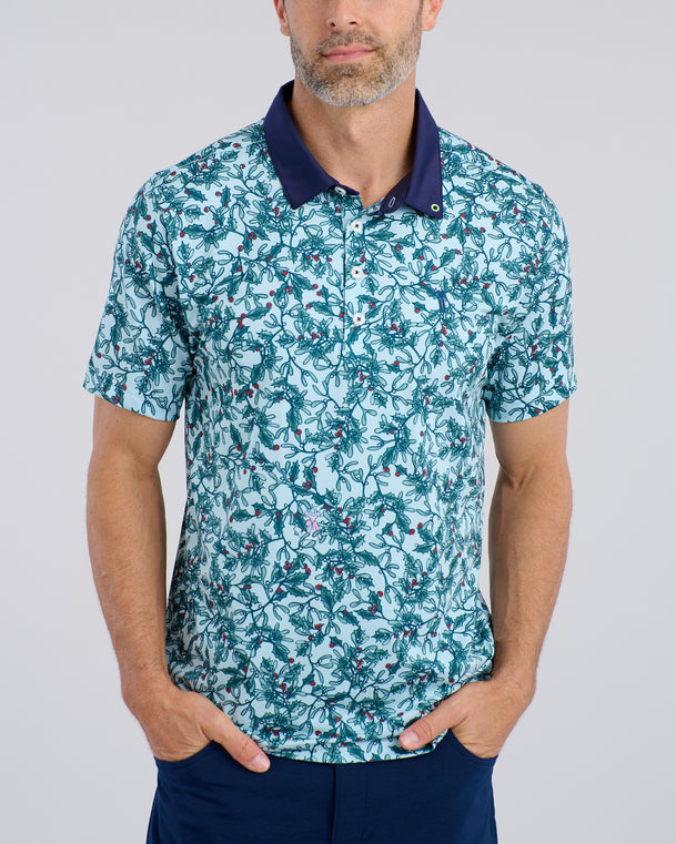 Painful Truth Men's Polo | Ice Blue | Front | William Murray Golf