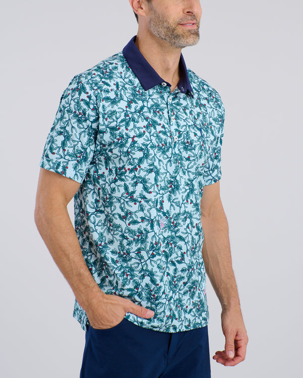 Painful Truth Men's Polo | Ice Blue | Angle | William Murray Golf