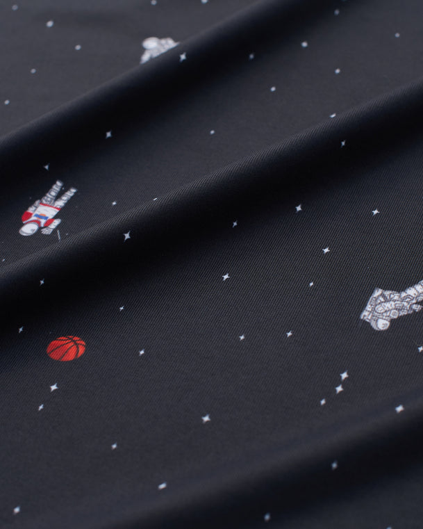 The Right Stuff Men's Polo | Black | Detail | William Murray Golf