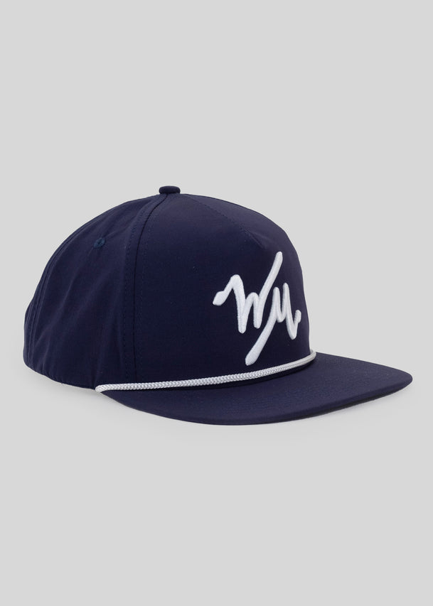 Noonan Rope Hat | Navy | Angle | William Murray Golf