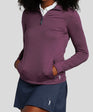 Chip Shot Women's Pocket Pullover | Plum | Front | Studio | William Murray Golf