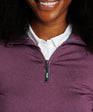 Chip Shot Women's Pocket Pullover | Plum | Front | Zipper | William Murray Golf