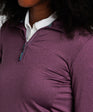 Chip Shot Women's Pocket Pullover | Plum | Front | Detail | William Murray Golf