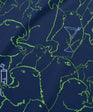 Gopher All Over Men's Polo | Navy/Green | Detail | William Murray Golf