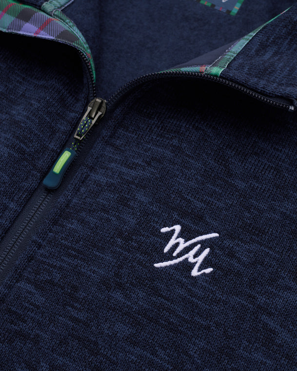 Flop Shot Men's Full Zip Jacket | Navy | Logo | William Murray Golf