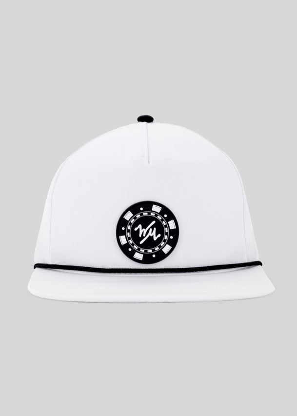 Poker Chip Noonan Rope Hat | White | Front | William Murray Golf