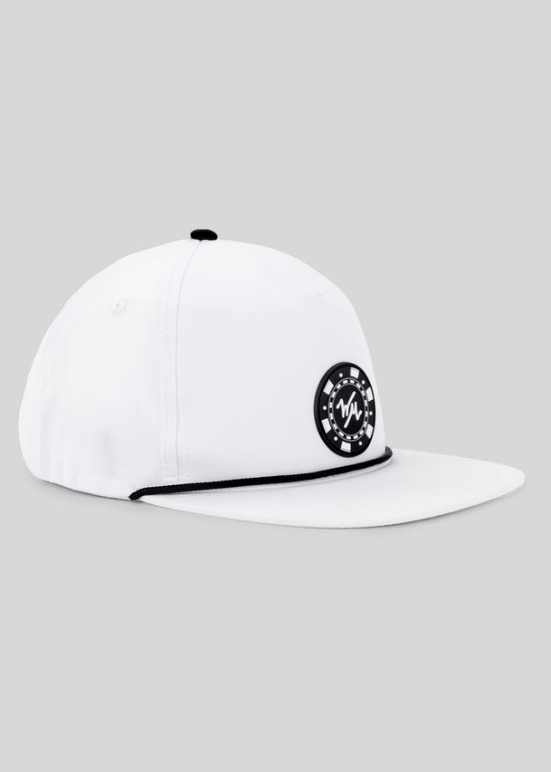 Poker Chip Noonan Rope Hat | White | Side | William Murray Golf