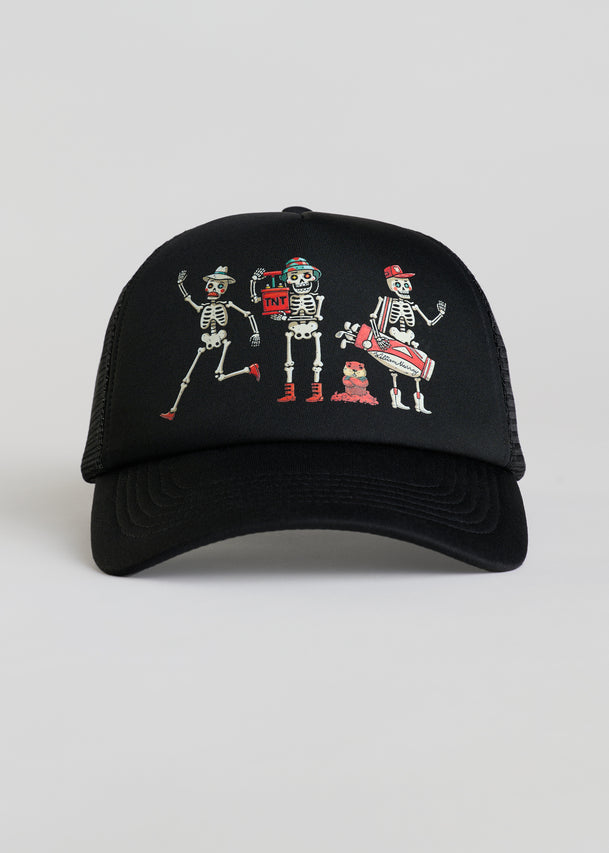 Skellyshack Foam Trucker Hat | Black | Front | William Murray Golf