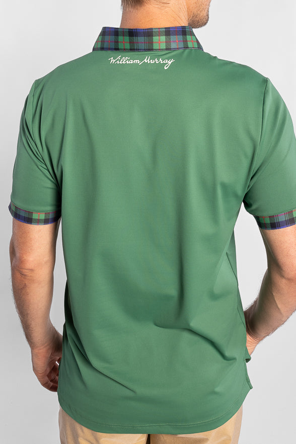 Green - Long Sleeve Polo - Shirt Collar | SPIER & MACKAY