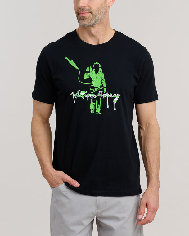 WM ZFG Slime T-Shirt | Black | Front | William Murray Golf