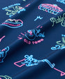 Under The Lights Men's Polo | Navy | Detail | William Murray Golf