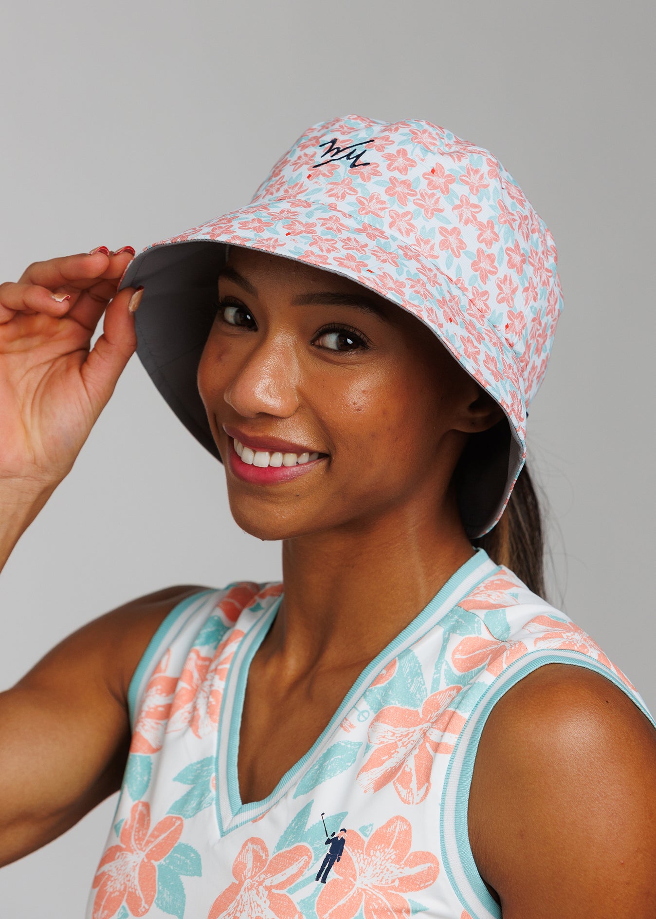 Remastered High Ponytail Tech Bucket Hat by William Murray Golf