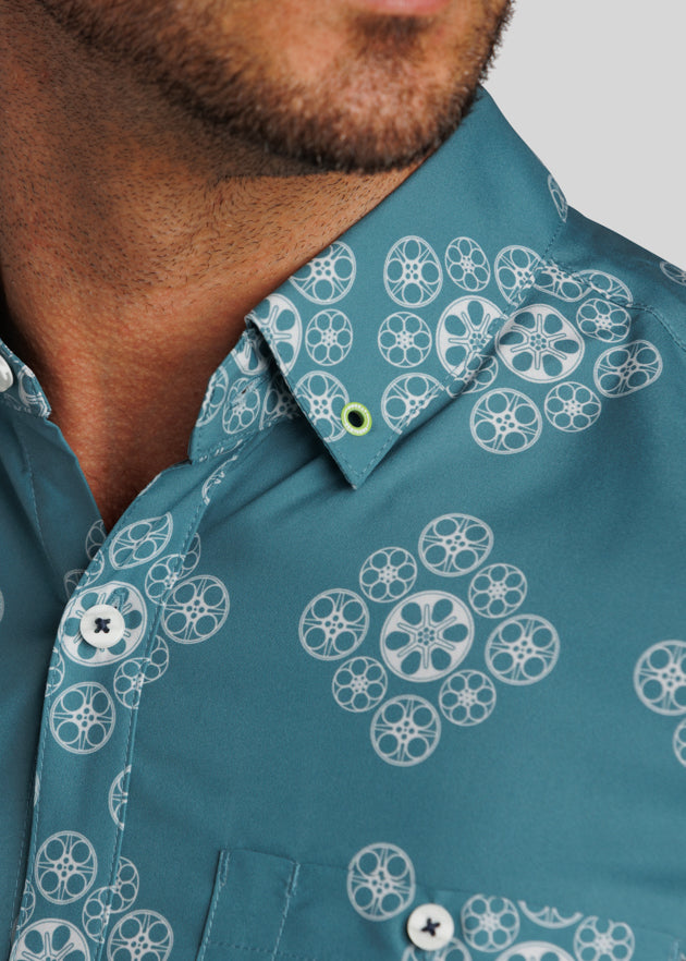 William Murray Golf Going Downtown Button Down S / Slate by William Murray Golf